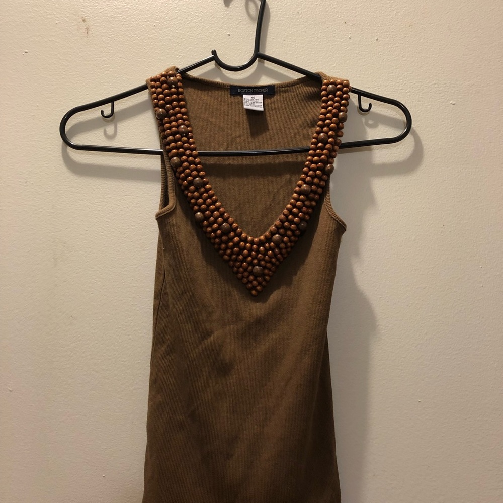 Beaded tank top